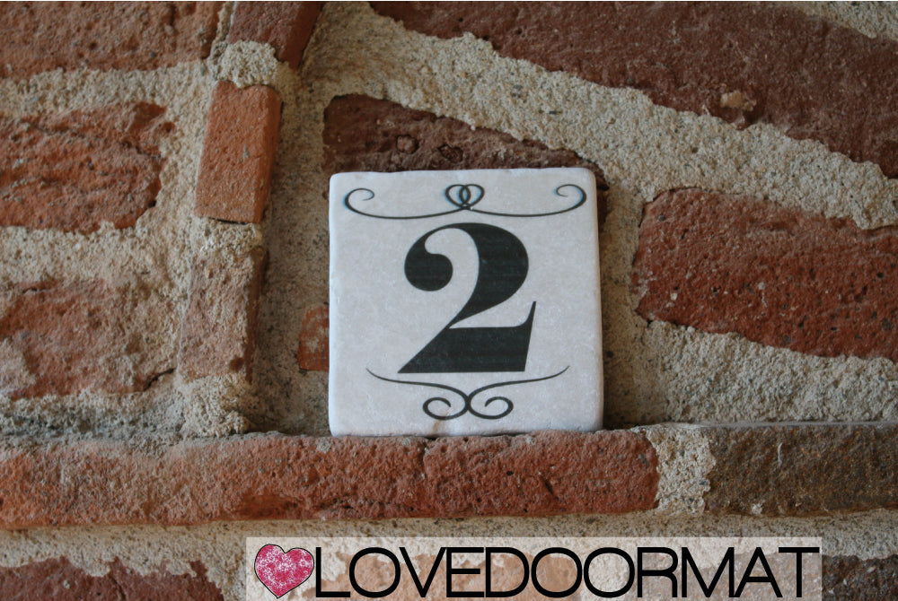 Formella Numero Civico – Sublime – LOVEDOORMAT in Marmo 100% Naturale, Numeri, Lettere e Terminali