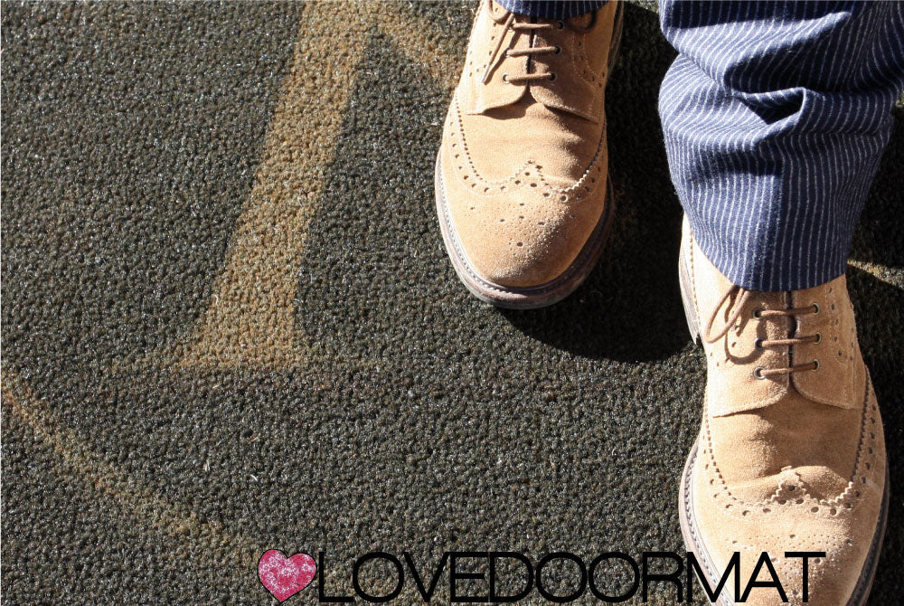 Aspetto superficie Zerbino Personalizzato LOVEDOORMAT in Cocco, Fondo in Gomma, 100% BIO