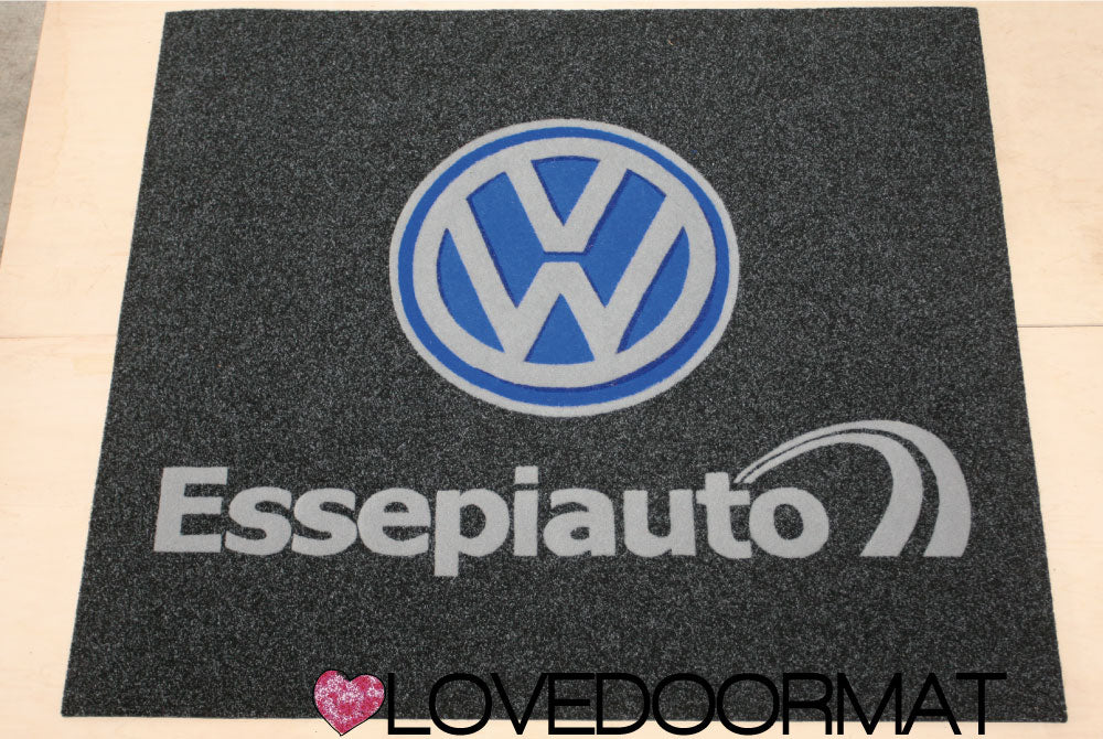 Zerbino Personalizzato Intarsiato per Azienda – Tuo Logo – LOVEDOORMAT in Ppl, Fondo in Gomma