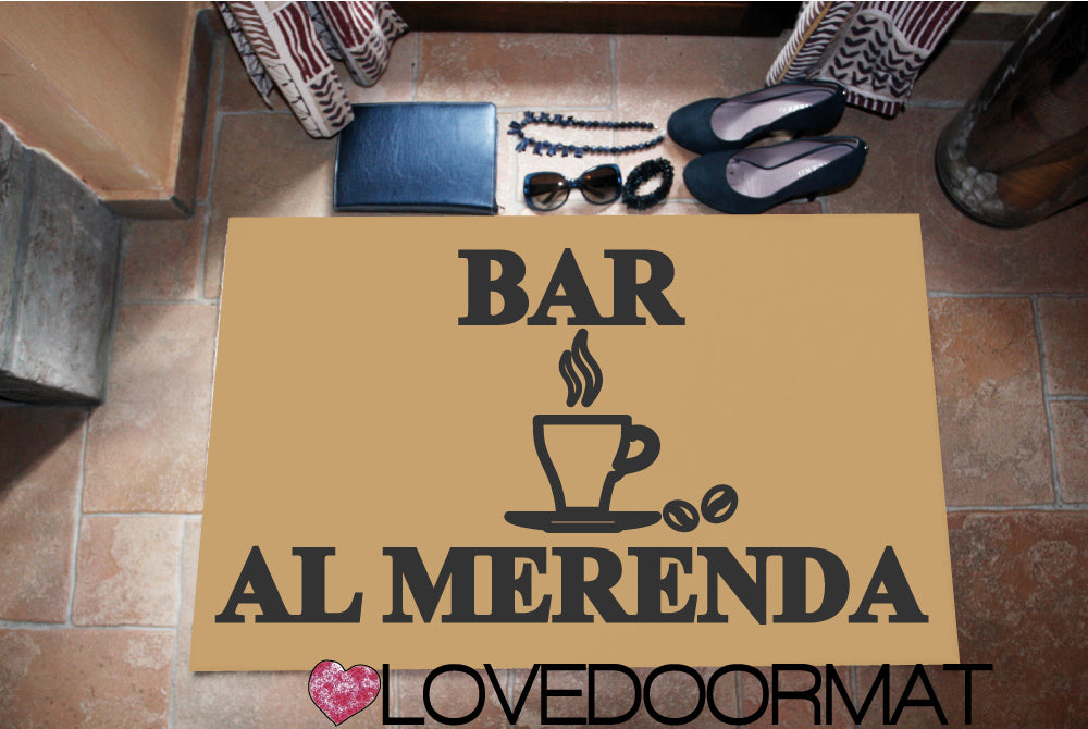 Zerbino Personalizzato – Bar – LOVEDOORMAT in Feltro, Fondo in Gomma, 100% asciugapassi
