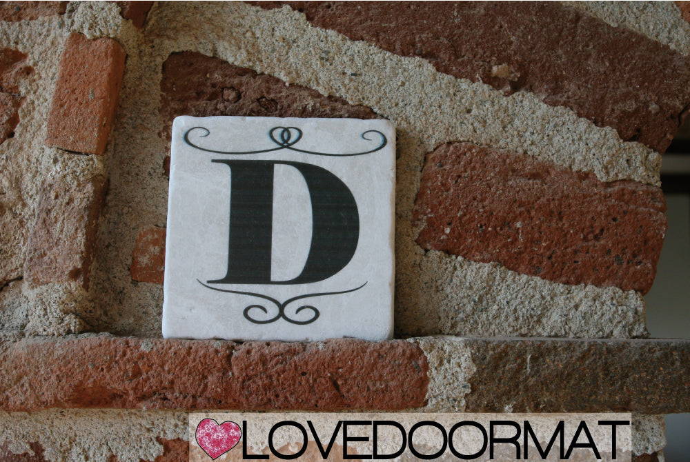 D - Formella Numero Civico – Sublime – LOVEDOORMAT in Marmo 100% Naturale, Numeri, Lettere e Terminali