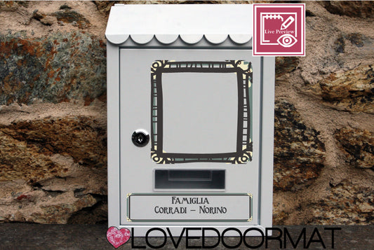 Cassetta Posta Personalizzata – Delizia – LOVEDOORMAT In Acciaio Dipinto cm 30x21x7
