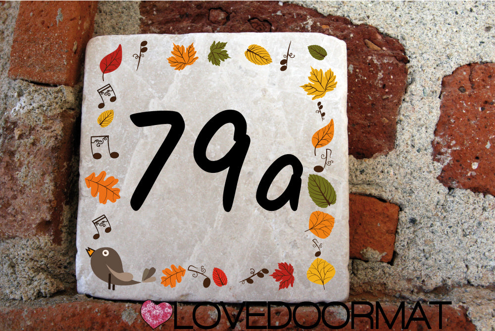 Formella Personalizzata – Autunno – LOVEDOORMAT in Marmo 100% Naturale
