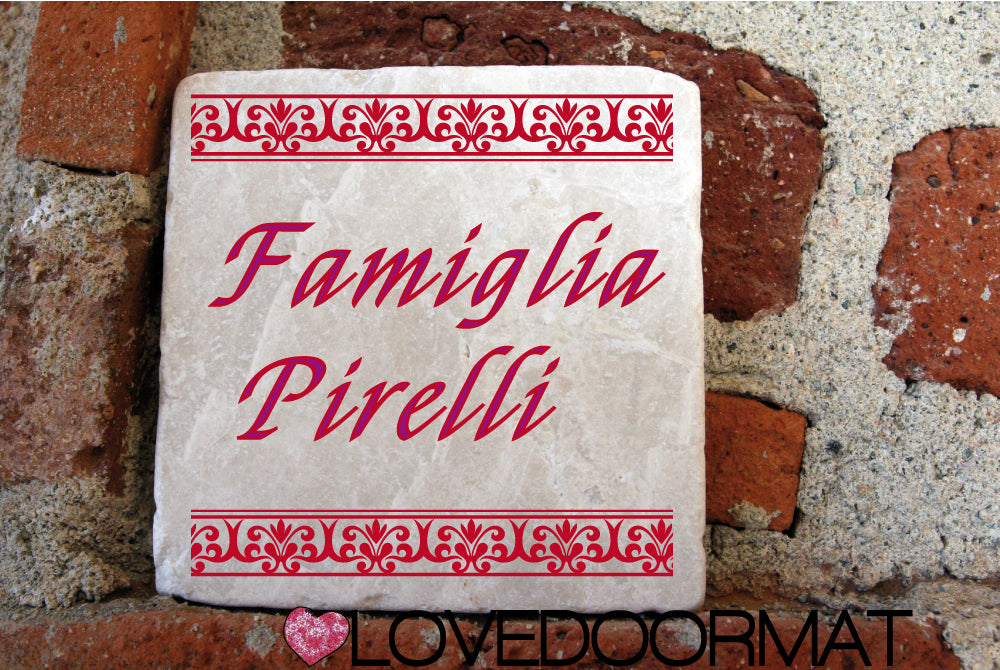 Formella Personalizzata – Chiara – LOVEDOORMAT in Marmo 100% Naturale
