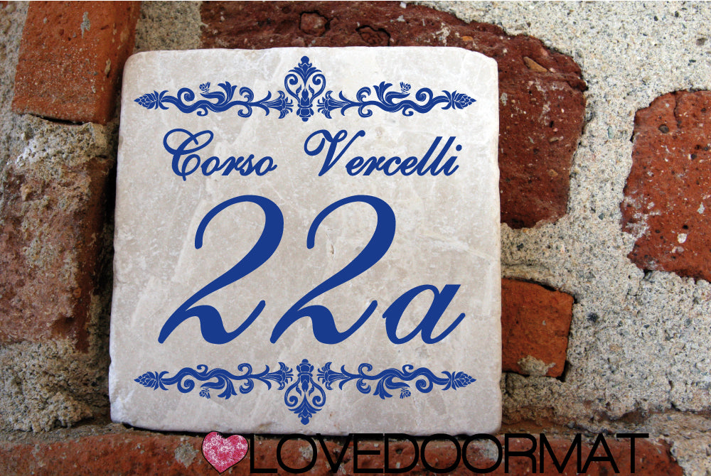 Formella Personalizzata – Opera – LOVEDOORMAT in Marmo 100% Naturale