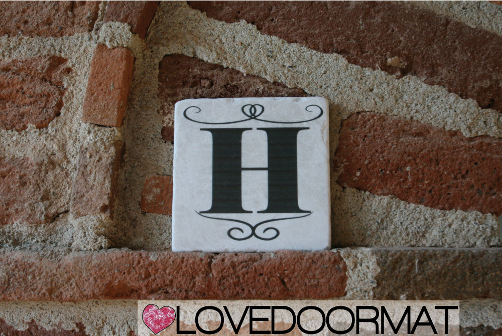 H - Formella Numero Civico – Sublime – LOVEDOORMAT in Marmo 100% Naturale, Numeri, Lettere e Terminali