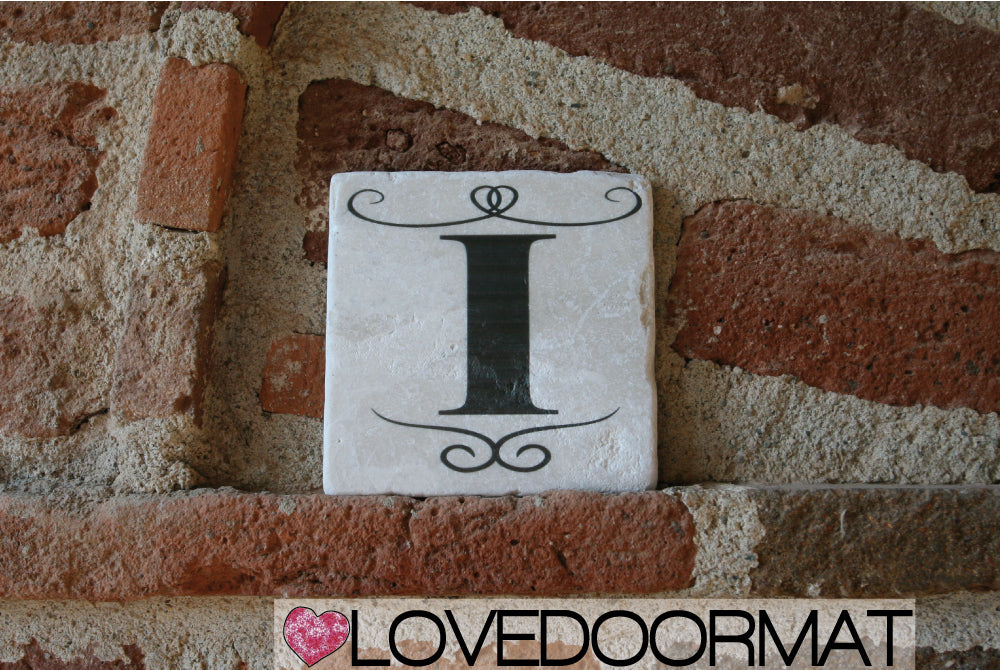 I - Formella Numero Civico – Sublime – LOVEDOORMAT in Marmo 100% Naturale, Numeri, Lettere e Terminali
