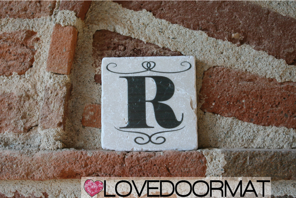 R - Formella Numero Civico – Sublime – LOVEDOORMAT in Marmo 100% Naturale, Numeri, Lettere e Terminali