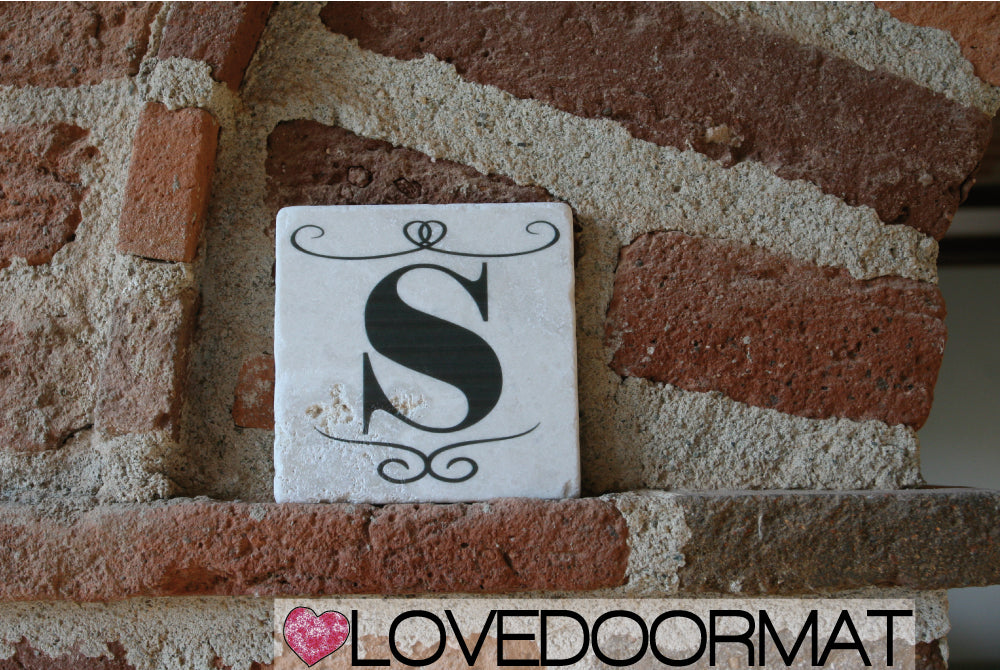 S - Formella Numero Civico – Sublime – LOVEDOORMAT in Marmo 100% Naturale, Numeri, Lettere e Terminali