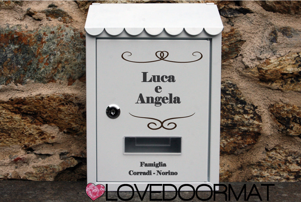 Cassetta Posta Personalizzata – Sublime – LOVEDOORMAT In Acciaio Dipinto cm 30x21x7