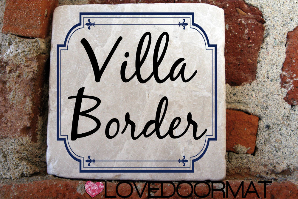 Formella Personalizzata – Border – LOVEDOORMAT in Marmo 100% Naturale