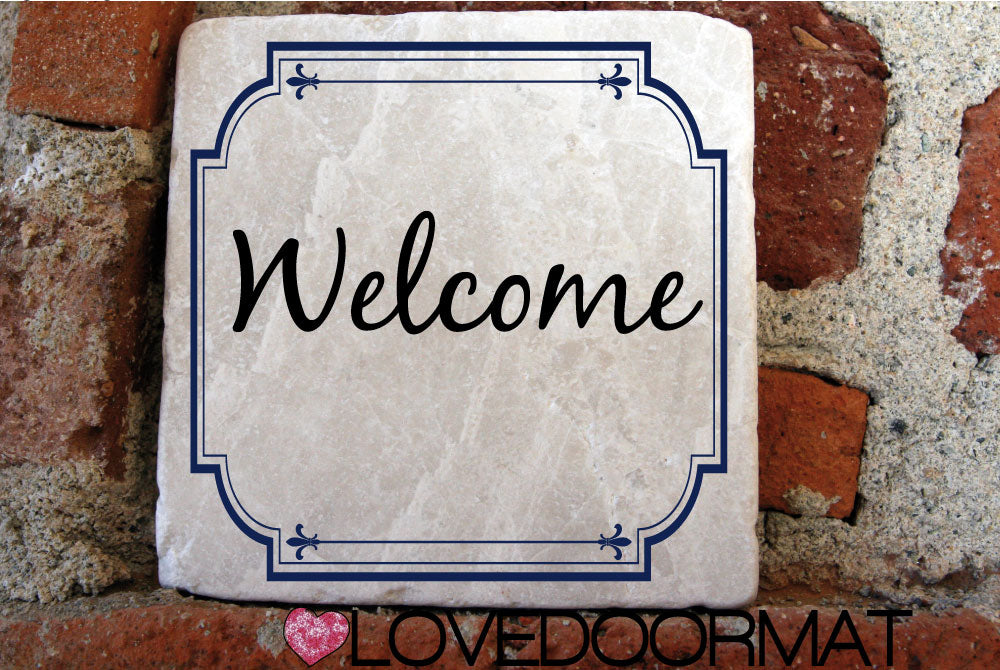 Formella Personalizzata – Border – LOVEDOORMAT in Marmo 100% Naturale