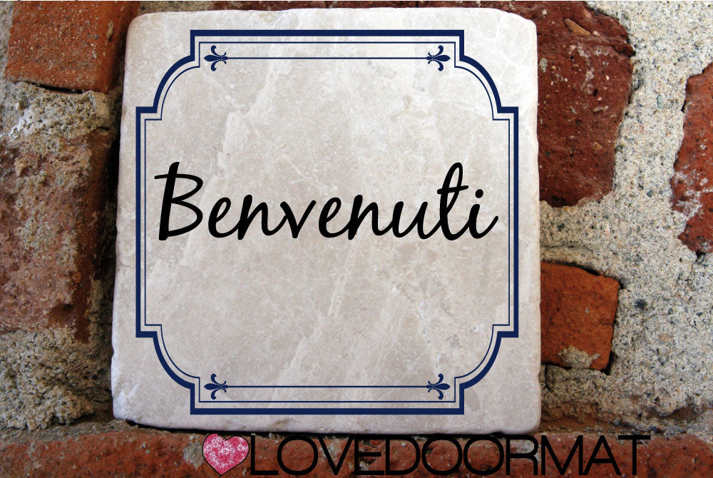 Formella Personalizzata – Border – LOVEDOORMAT in Marmo 100% Naturale