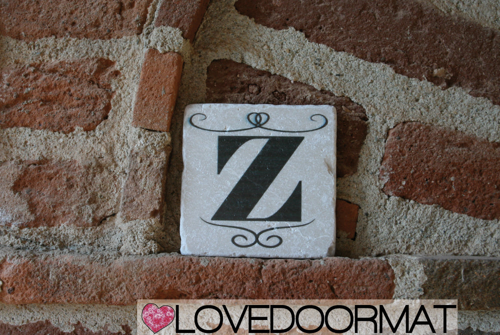 Z - Formella Numero Civico – Sublime – LOVEDOORMAT in Marmo 100% Naturale, Numeri, Lettere e Terminali