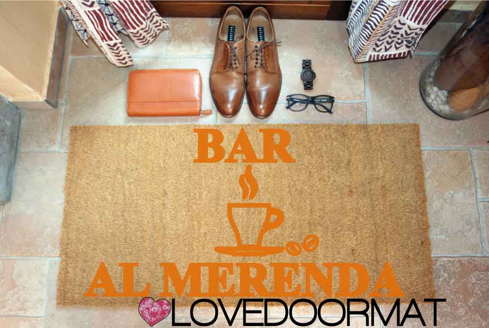 Zerbino Personalizzato – Bar – LOVEDOORMAT in Cocco, Fondo in Gomma, 100% BIO