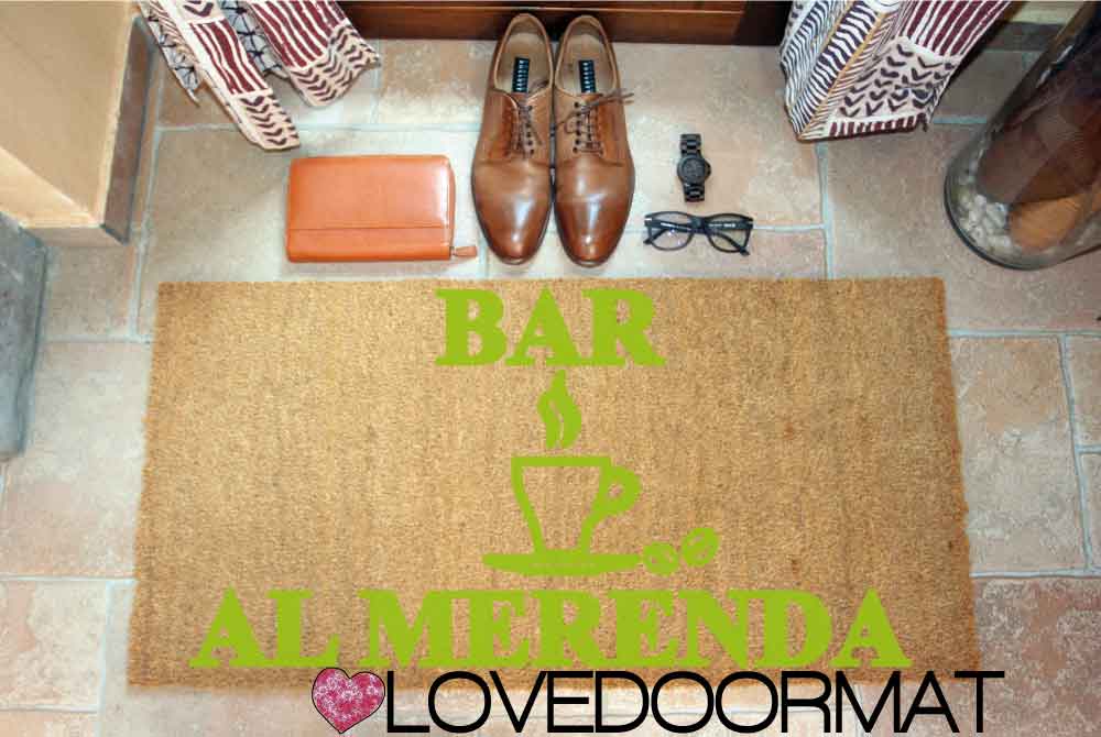 Zerbino Personalizzato – Bar – LOVEDOORMAT in Cocco, Fondo in Gomma, 100% BIO