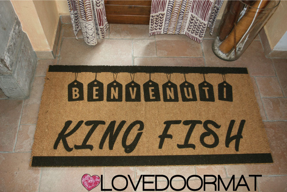 Zerbino Personalizzato – Tag, Tuo Testo – LOVEDOORMAT in Cocco, Fondo in Gomma 100% BIO