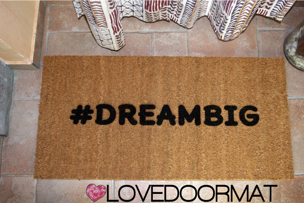 Zerbino Personalizzato – Delius, Tuo Testo – LOVEDOORMAT in Cocco, Fondo in Gomma 100% BIO