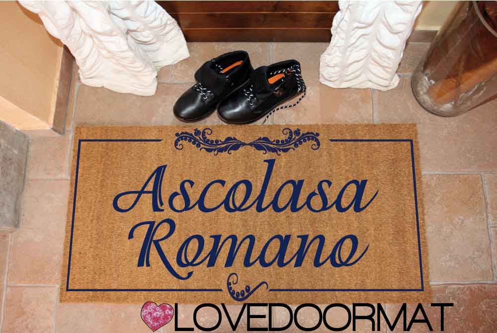 Zerbino Personalizzato – Adorabile, Tuo Testo – LOVEDOORMAT in Cocco, Fondo in Gomma 100% BIO