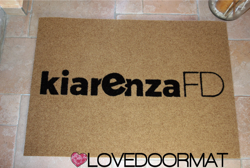 Zerbino Personalizzato Intarsiato per Azienda – Tuo Logo – LOVEDOORMAT in Ppl, Fondo in Gomma