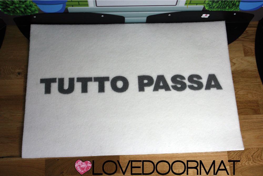 Zerbino Personalizzato Intarsiato per Azienda – Tuo Logo – LOVEDOORMAT in Ppl, Fondo in Gomma