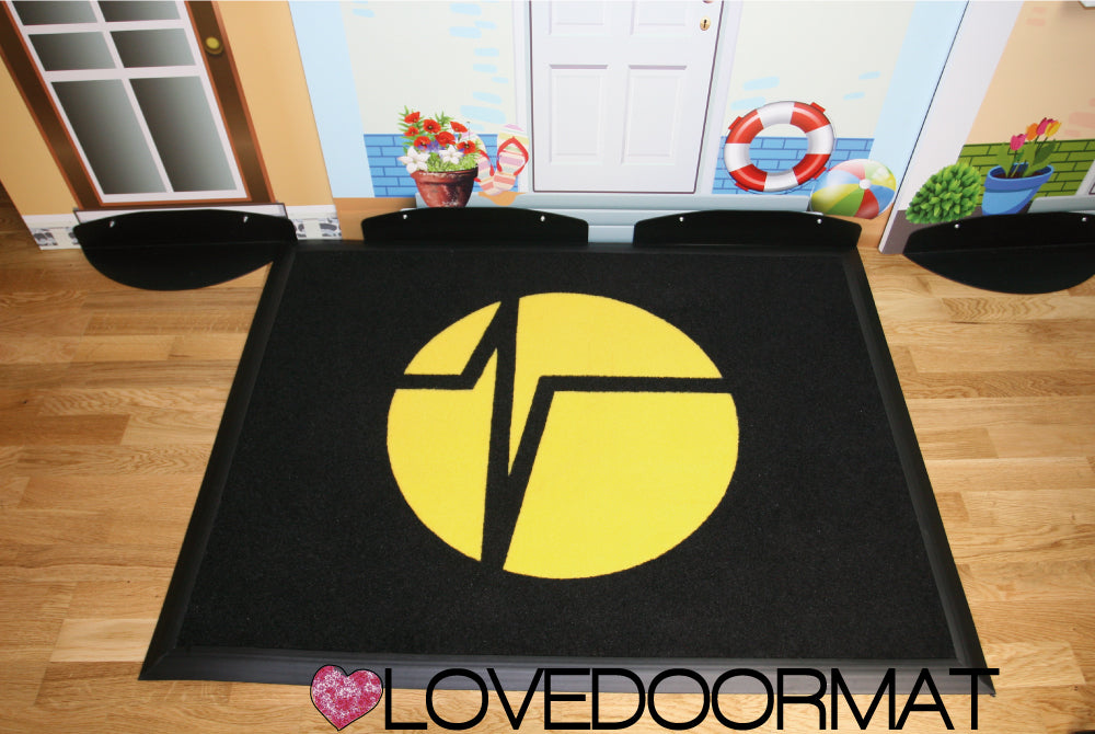 Zerbino Personalizzato Intarsiato per Azienda – Tuo Logo – LOVEDOORMAT in Ppl, Fondo in Gomma