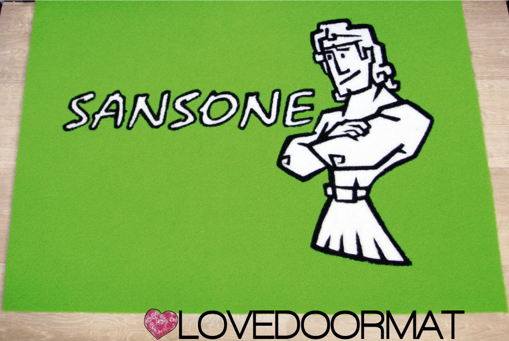 Zerbino Personalizzato Intarsiato per Azienda – Tuo Logo – LOVEDOORMAT in Ppl, Fondo in Gomma