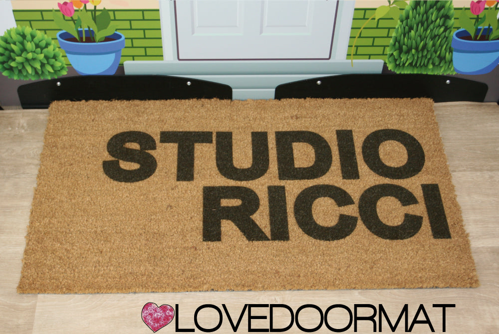 Zerbino Personalizzato – Tuo Logo – LOVEDOORMAT in Cocco, Fondo in Gomma 100% BIO per Azienda