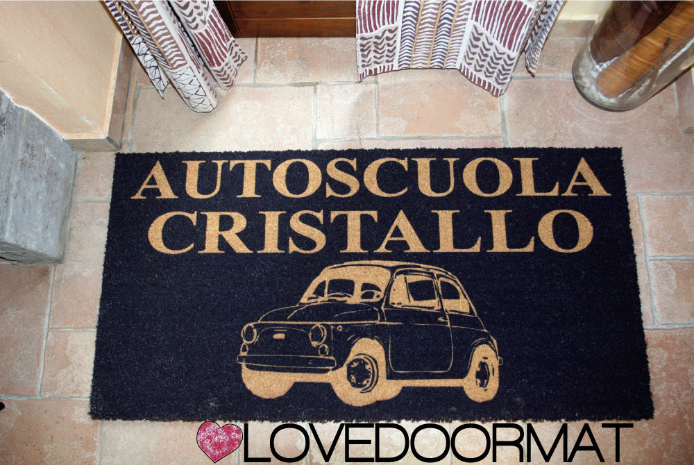 Zerbino Personalizzato – Tuo Logo – LOVEDOORMAT in Cocco, Fondo in Gomma 100% BIO per Azienda
