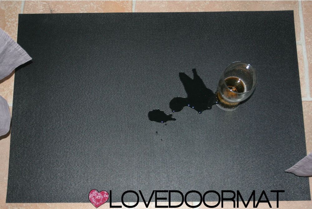 Materiale Sottofondo Tappeto Personalizzato LOVEDOORMAT in Feltro e Gomma