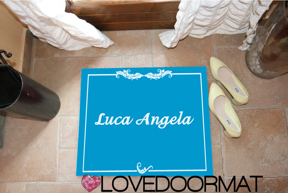 Zerbino Personalizzato – Adorabile, Tuo Testo – LOVEDOORMAT in Feltro, Fondo in Gomma