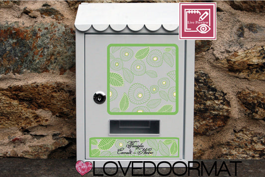 Cassetta Posta Personalizzata – Armonia – LOVEDOORMAT In Acciaio Dipinto cm 30x21x7