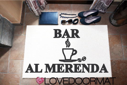 Zerbino Personalizzato – Bar – LOVEDOORMAT in Feltro, Fondo in Gomma, 100% asciugapassi