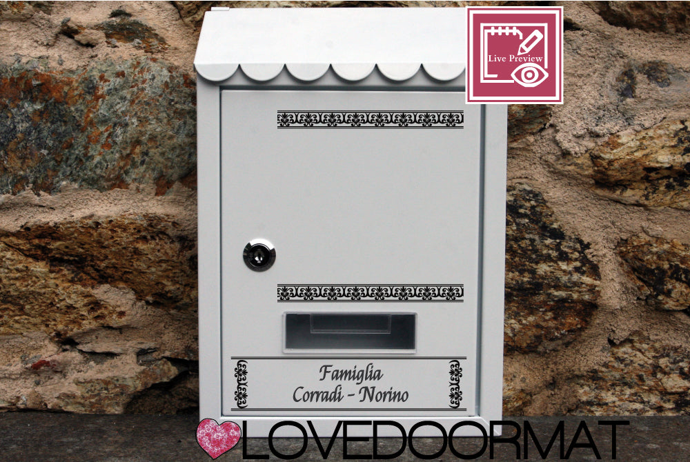 Cassetta Posta Personalizzata – Chiara – LOVEDOORMAT In Acciaio Dipinto cm 30x21x7