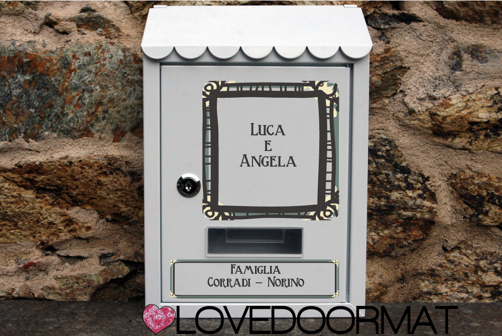 Cassetta Posta Personalizzata – Delizia – LOVEDOORMAT In Acciaio Dipinto cm 30x21x7