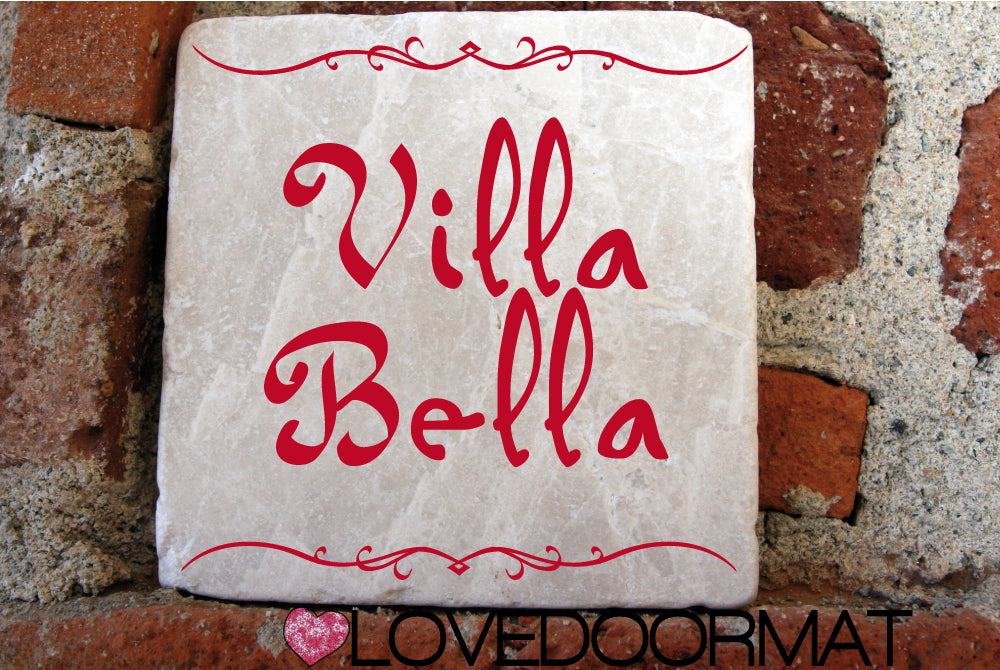 Formella Personalizzata – Graphìa – LOVEDOORMAT in Marmo 100% Naturale