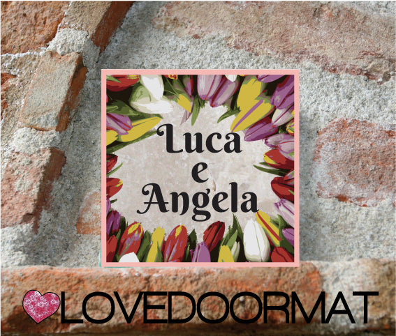 Formella Personalizzata – Primavera – LOVEDOORMAT in Marmo 100% Naturale