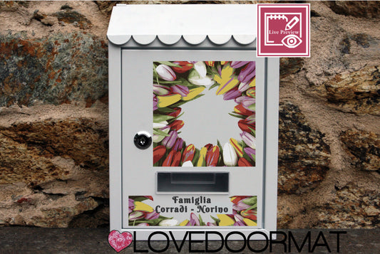 Cassetta Posta Personalizzata – Primavera – LOVEDOORMAT In Acciaio Dipinto cm 30x21x7