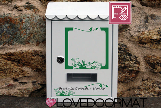 Cassetta Posta Personalizzata – Serenità – LOVEDOORMAT In Acciaio Dipinto cm 30x21x7