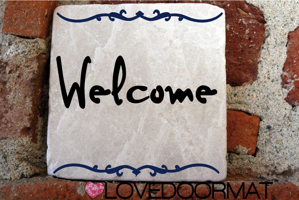 Formella Personalizzata – Graphìa – LOVEDOORMAT in Marmo 100% Naturale