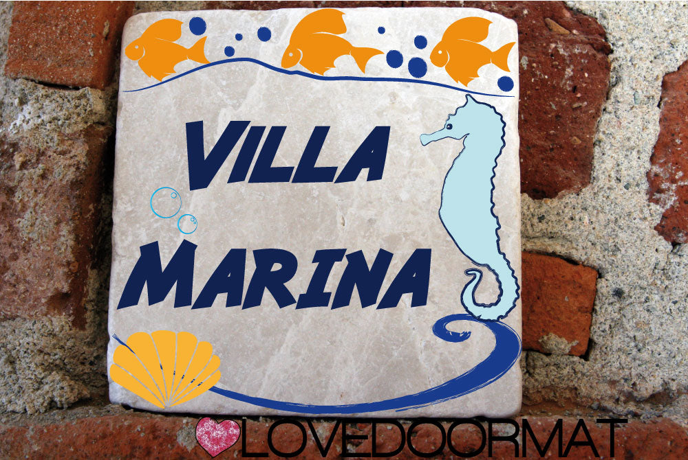 Formella Personalizzata – Marina – LOVEDOORMAT in Marmo 100% Naturale