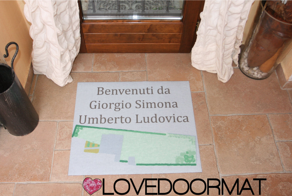 Tappeto Personalizzato – Solo Tuo – LOVEDOORMAT in Feltro e Gomma