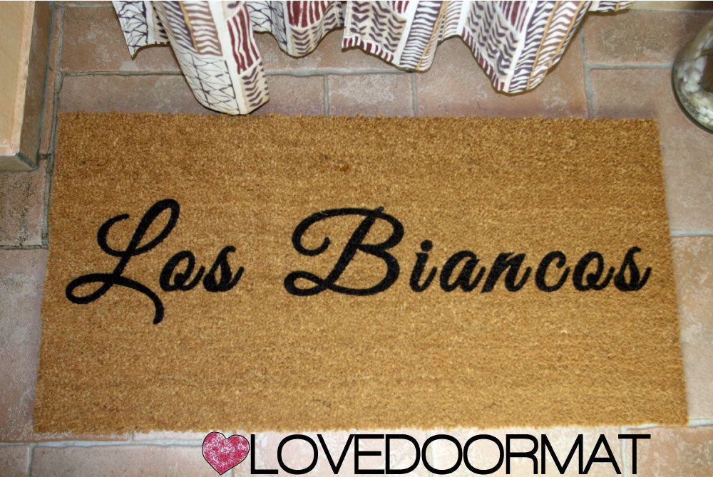 Zerbino Personalizzato – Noi Due, Tuo Testo – LOVEDOORMAT in Cocco, Fondo in Gomma 100% BIO