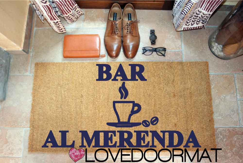 Zerbino Personalizzato – Bar – LOVEDOORMAT in Cocco, Fondo in Gomma, 100% BIO
