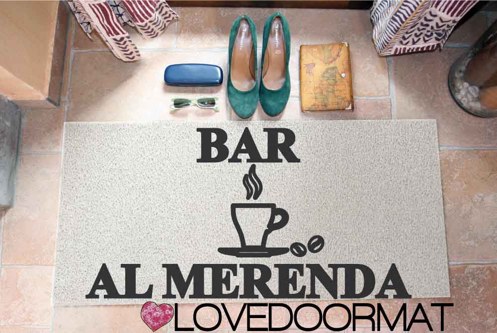 Zerbino Personalizzato – Bar – LOVEDOORMAT in Pvc, Fondo in Gomma, 100% Impermeabile