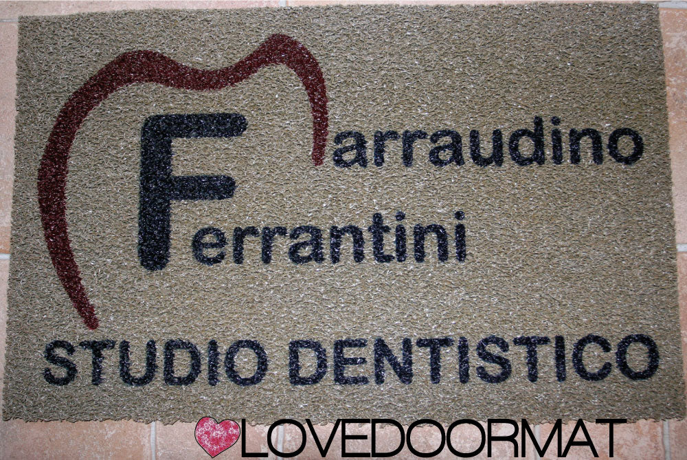 Zerbino Personalizzato – Tuo Logo – LOVEDOORMAT in Pvc, Fondo in Gomma per Azienda