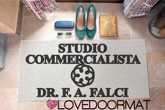Zerbino Personalizzato – Studio Commercialista – LOVEDOORMAT in Pvc, Fondo in Gomma, 100% Impermeabile