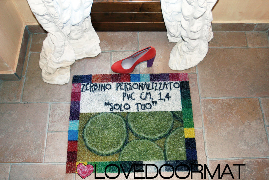 Zerbino Personalizzato – Solo Tuo – LOVEDOORMAT in Pvc, Fondo in Gomma