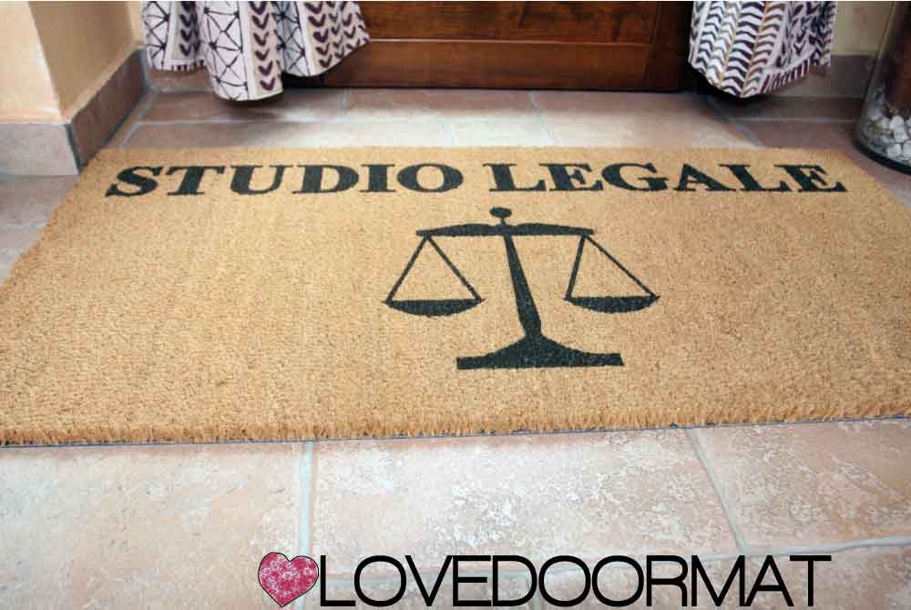 Zerbino Personalizzato Studio Legale LOVEDOORMAT in Cocco