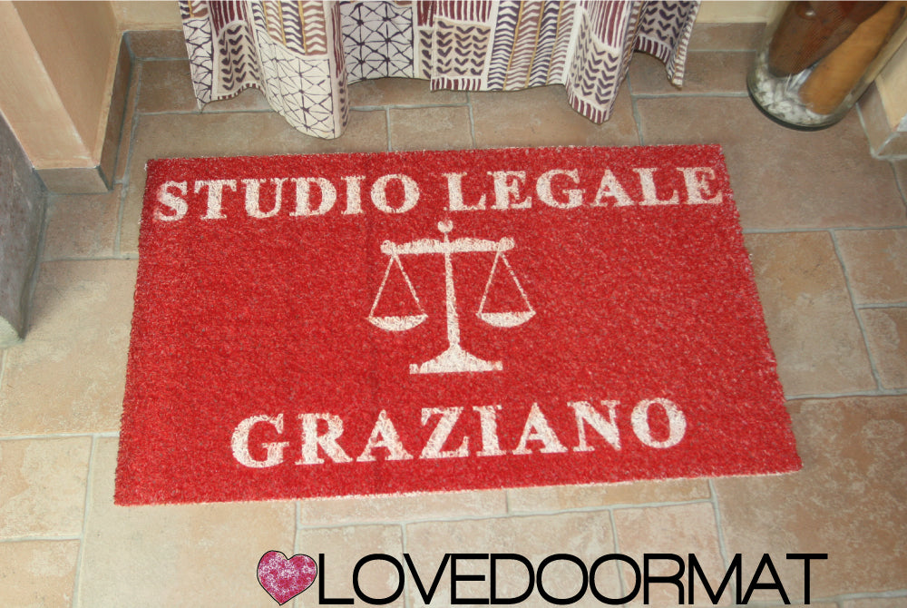 Zerbino Personalizzato – Studio Legale – LOVEDOORMAT in Pvc, Fondo in
